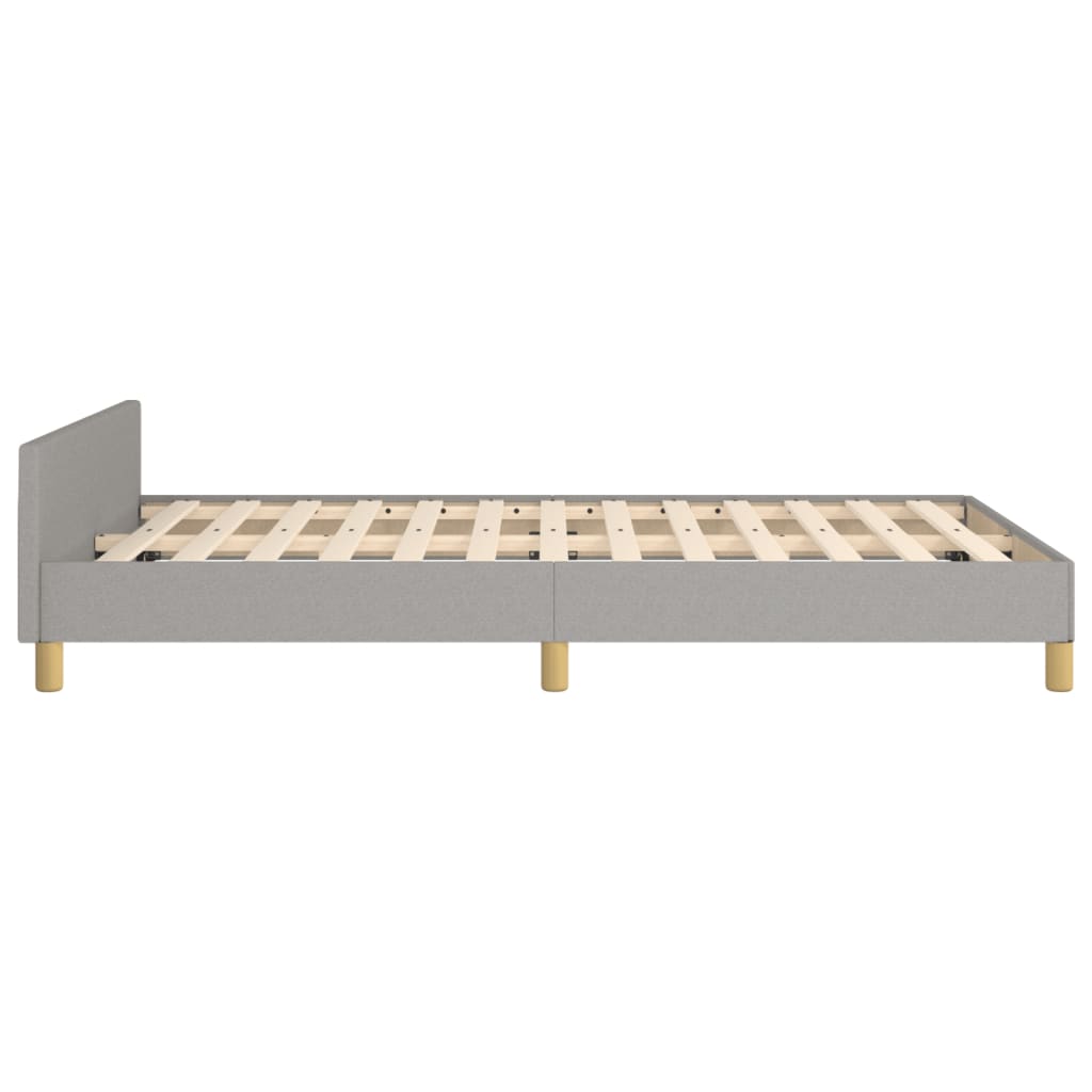 Bedframe zonder matras 120x190 cm stof lichtgrijs is nu te koop bij PeponiXL, paradijselijk wonen!