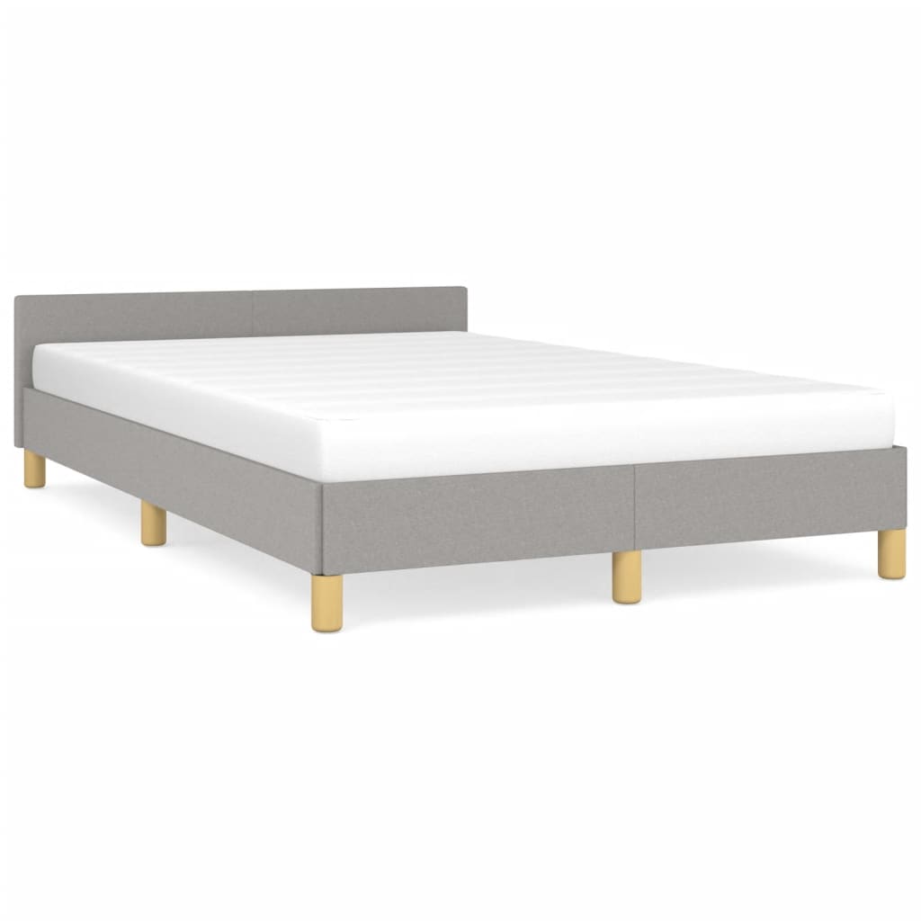 Bedframe zonder matras 120x190 cm stof lichtgrijs is nu te koop bij PeponiXL, paradijselijk wonen!