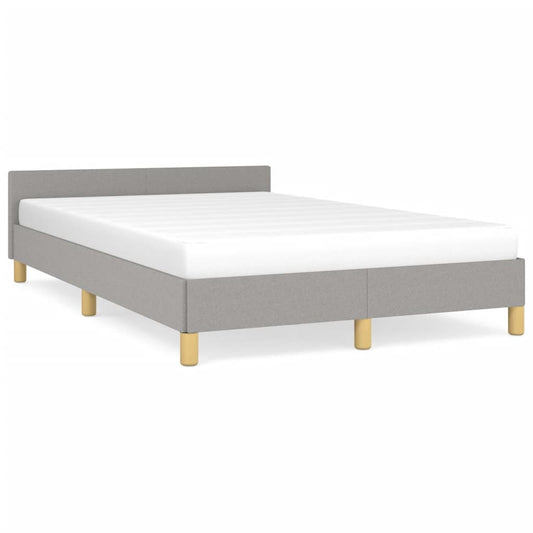 Bedframe zonder matras 120x190 cm stof lichtgrijs is nu te koop bij PeponiXL, paradijselijk wonen!