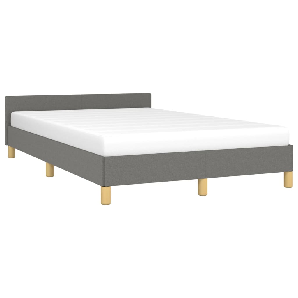 Bedframe zonder matras 120x190 cm stof donkergrijs is nu te koop bij PeponiXL, paradijselijk wonen!