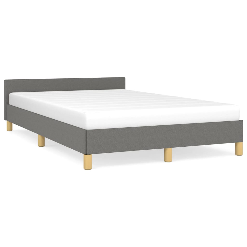 Bedframe zonder matras 120x190 cm stof donkergrijs is nu te koop bij PeponiXL, paradijselijk wonen!