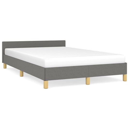 Bedframe zonder matras 120x190 cm stof donkergrijs is nu te koop bij PeponiXL, paradijselijk wonen!