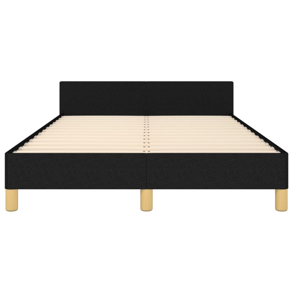 Bedframe zonder matras 120x190 cm stof zwart is nu te koop bij PeponiXL, paradijselijk wonen!