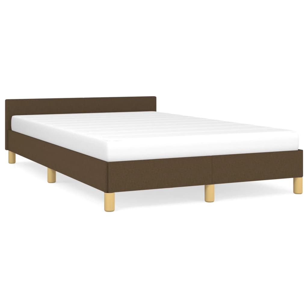 Bedframe zonder matras 120x190 cm stof donkerbruin is nu te koop bij PeponiXL, paradijselijk wonen!