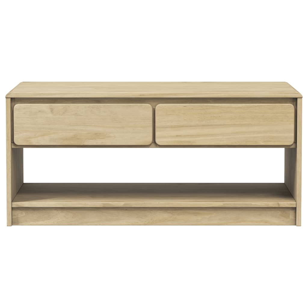 Salontafel SAUDA 99x55x45 cm massief grenenhout eikenkleurig is nu te koop bij PeponiXL, paradijselijk wonen!