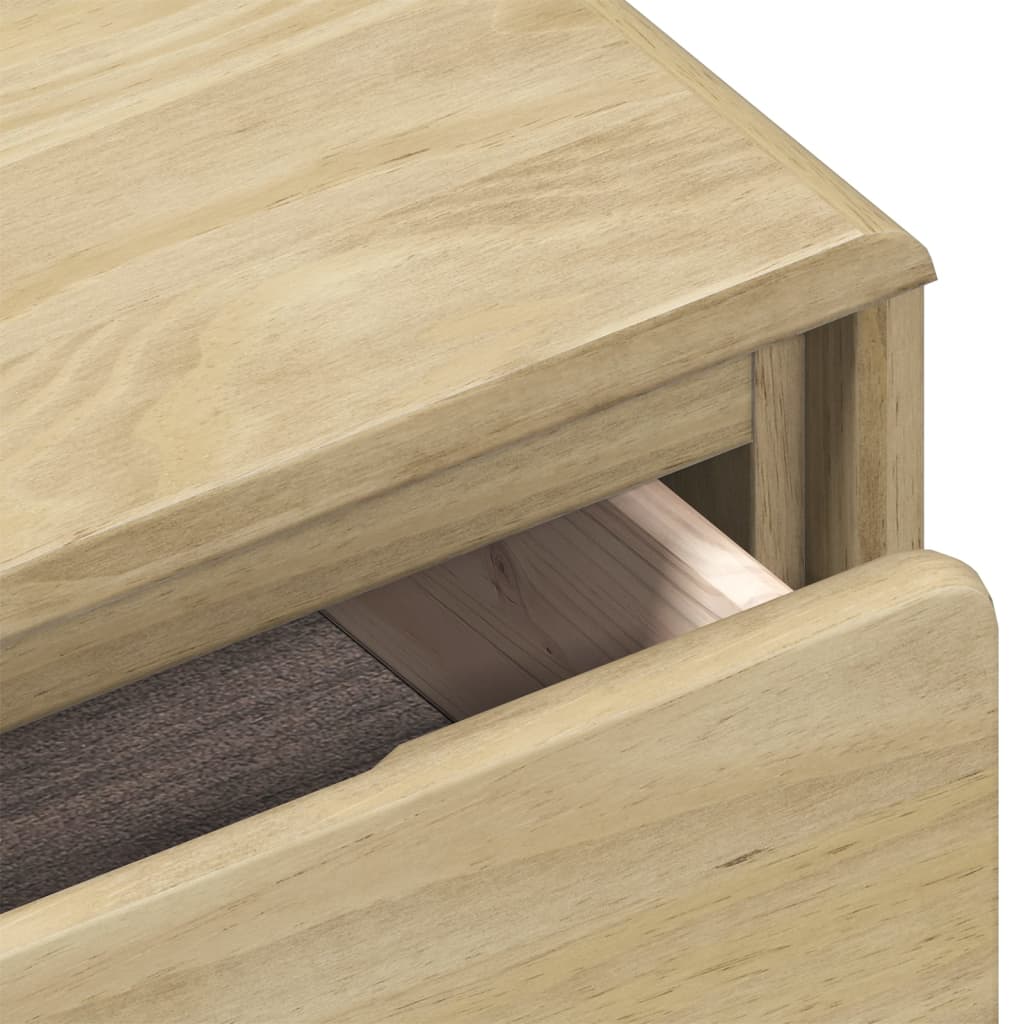 Wandtafel SAUDA 89,5x36,5x73 cm massief grenenhout eikenkleurig is nu te koop bij PeponiXL, paradijselijk wonen!