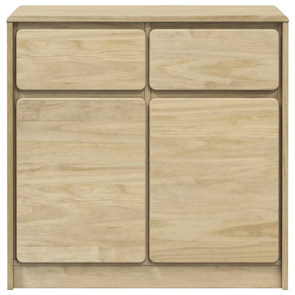 Dressoir SAUDA 80x43x75,5 cm massief grenenhout eikenkleurig is nu te koop bij PeponiXL, paradijselijk wonen!