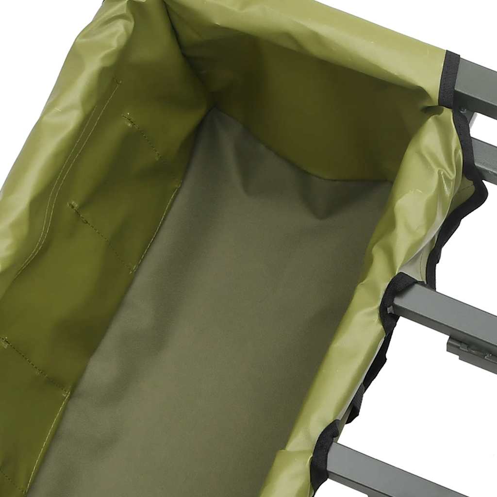 Viskar met 2 wielen gepoedercoat staal groen is nu te koop bij PeponiXL, paradijselijk wonen!