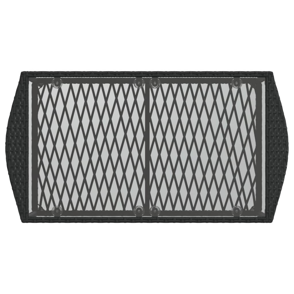 4-delige Loungeset met kussens poly rattan zwart is nu te koop bij PeponiXL, paradijselijk wonen!