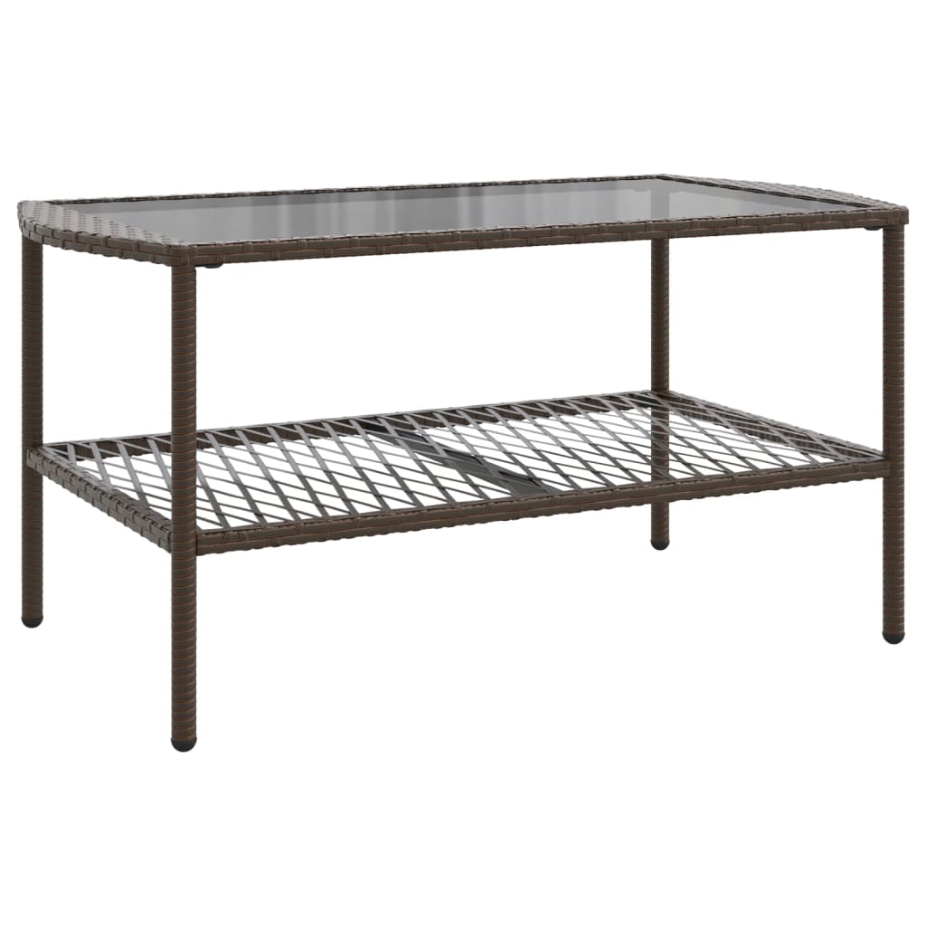 4-delige Loungeset met kussens poly rattan bruin is nu te koop bij PeponiXL, paradijselijk wonen!