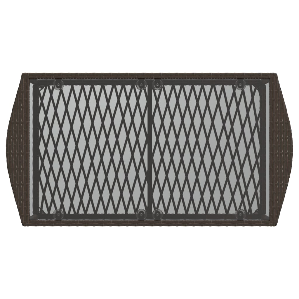4-delige Loungeset met kussens poly rattan bruin is nu te koop bij PeponiXL, paradijselijk wonen!