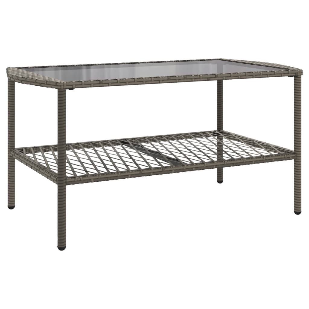 4-delige Loungeset met kussens poly rattan grijs is nu te koop bij PeponiXL, paradijselijk wonen!