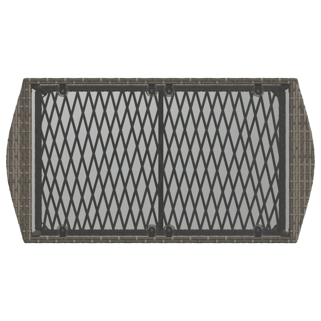 4-delige Loungeset met kussens poly rattan grijs is nu te koop bij PeponiXL, paradijselijk wonen!