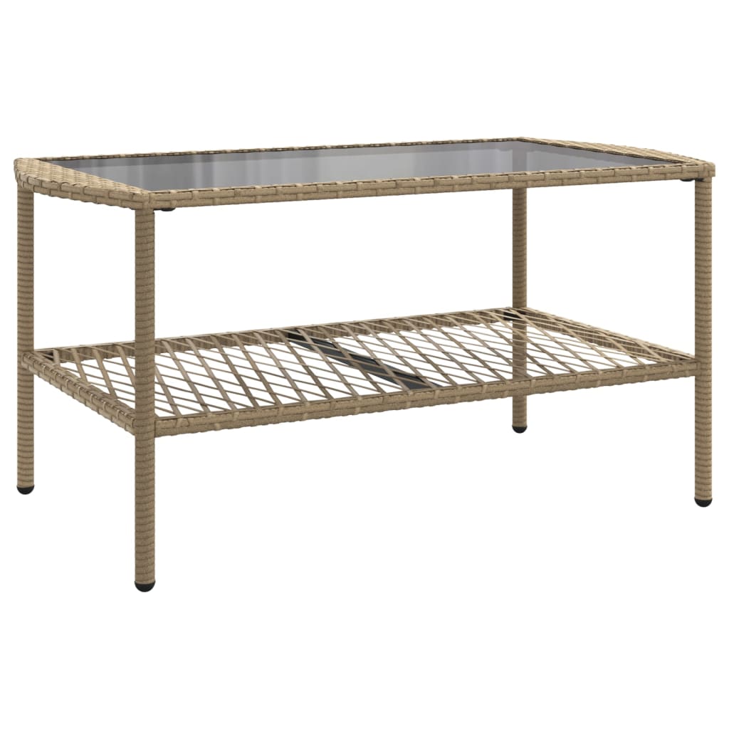 4-delige Loungeset met kussens poly rattan beige is nu te koop bij PeponiXL, paradijselijk wonen!