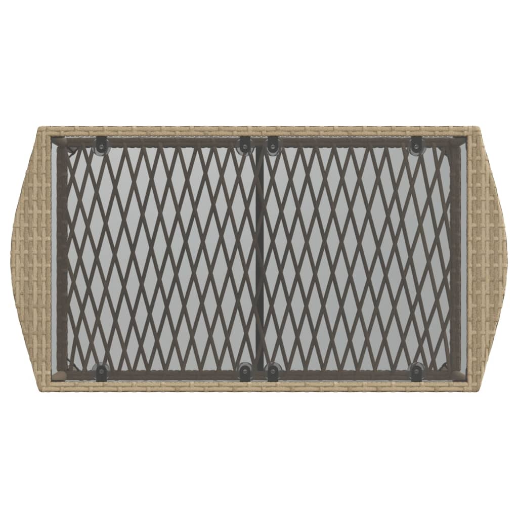 4-delige Loungeset met kussens poly rattan beige is nu te koop bij PeponiXL, paradijselijk wonen!