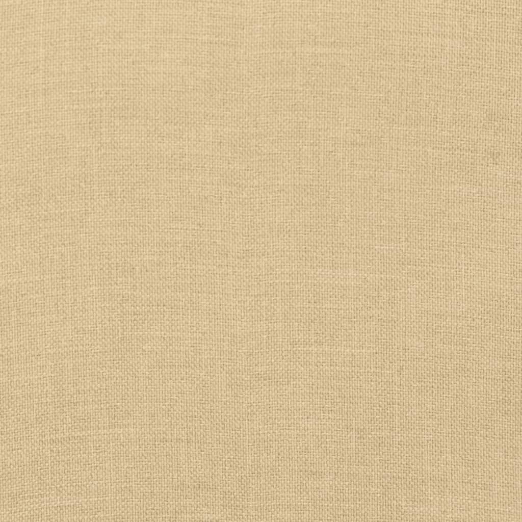 Stoelkussens 2 st hoge rug 120x50x7 cm stof gemêleerd beige is nu te koop bij PeponiXL, paradijselijk wonen!