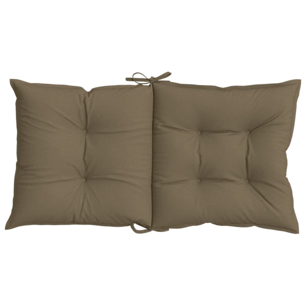 Stoelkussens 6 st lage rug 100x50x7 cm stof gemêleerd taupe is nu te koop bij PeponiXL, paradijselijk wonen!