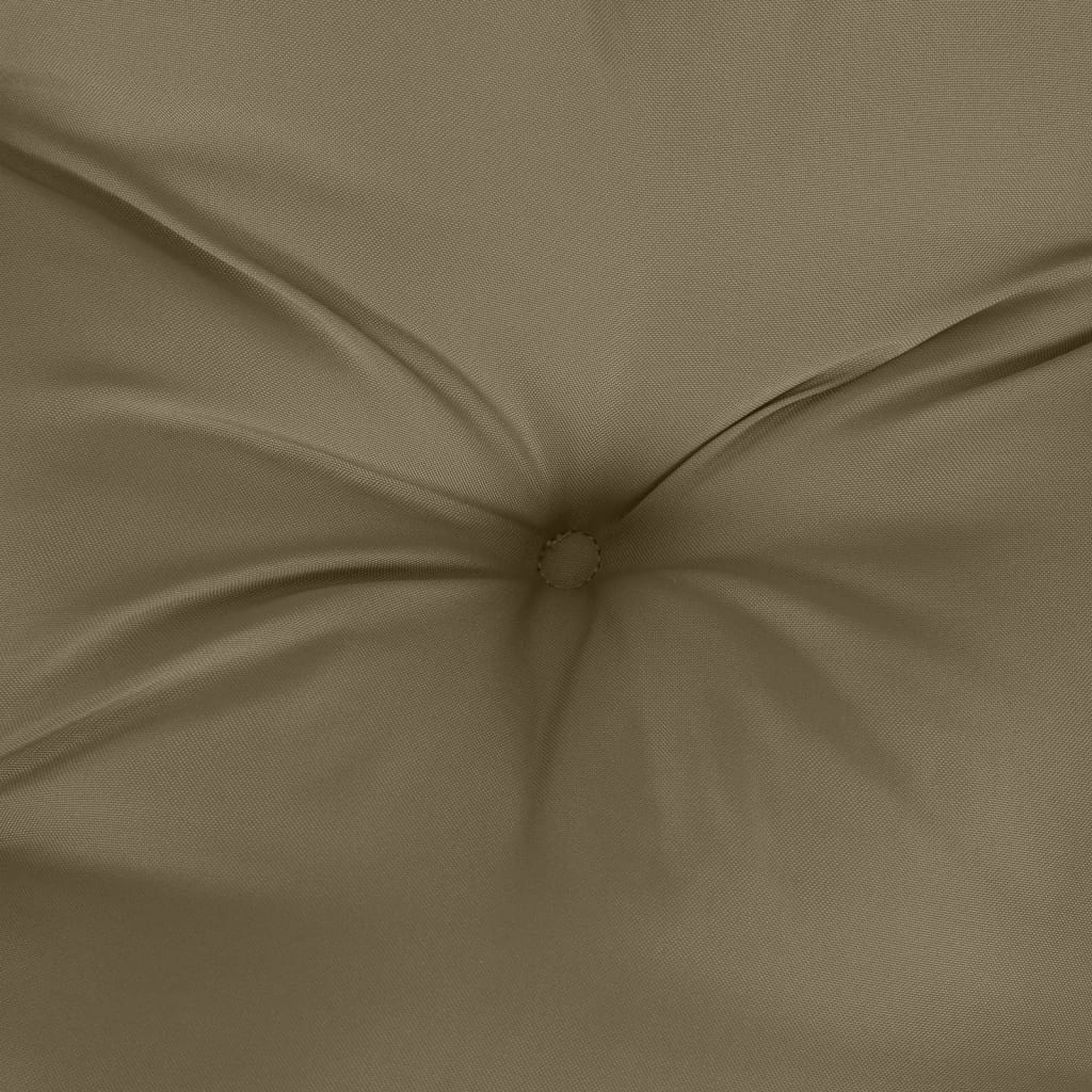 Stoelkussens 6 st lage rug 100x50x7 cm stof gemêleerd taupe is nu te koop bij PeponiXL, paradijselijk wonen!