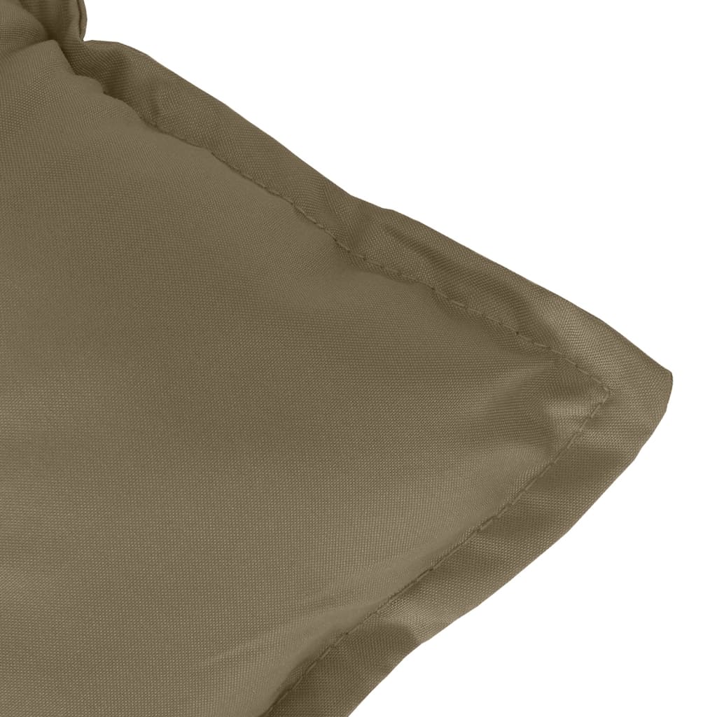 Stoelkussens 6 st lage rug 100x50x7 cm stof gemêleerd taupe is nu te koop bij PeponiXL, paradijselijk wonen!