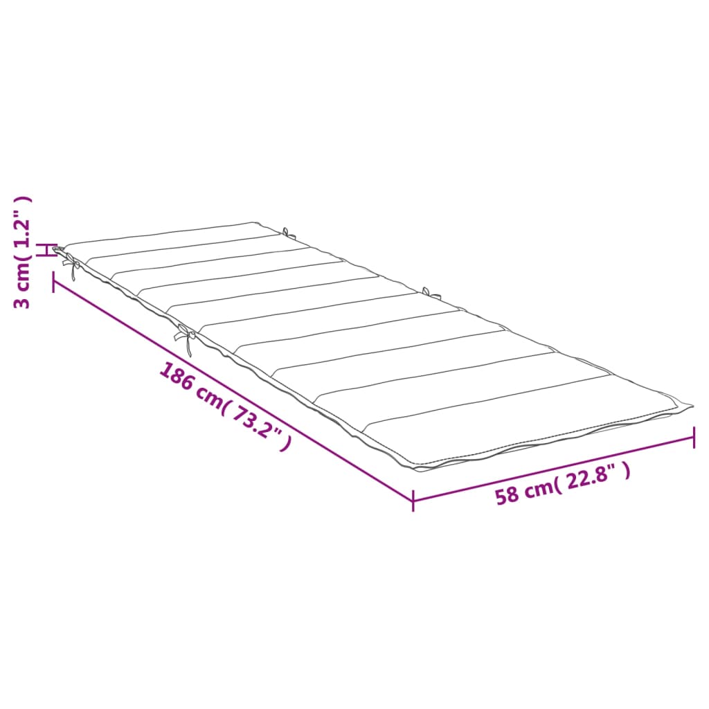 Ligbedkussen 186x58x3 cm stof gemêleerd antracietkleurig is nu te koop bij PeponiXL, paradijselijk wonen!