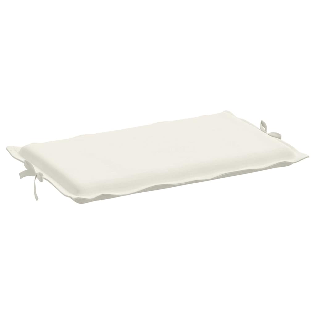 Ligbedkussen 186x58x4 cm stof gemêleerd crèmekleurig