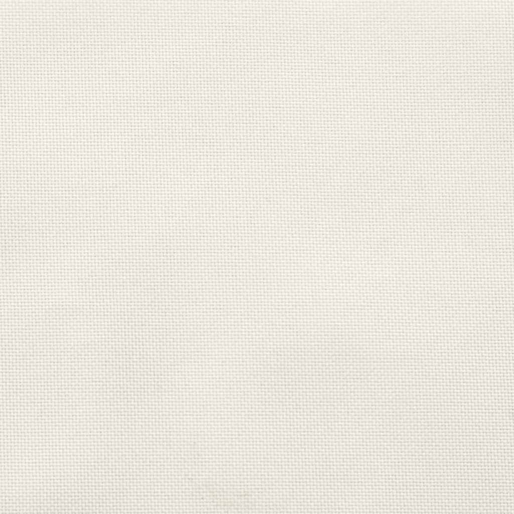 Ligbedkussen 186x58x4 cm stof gemêleerd crèmekleurig