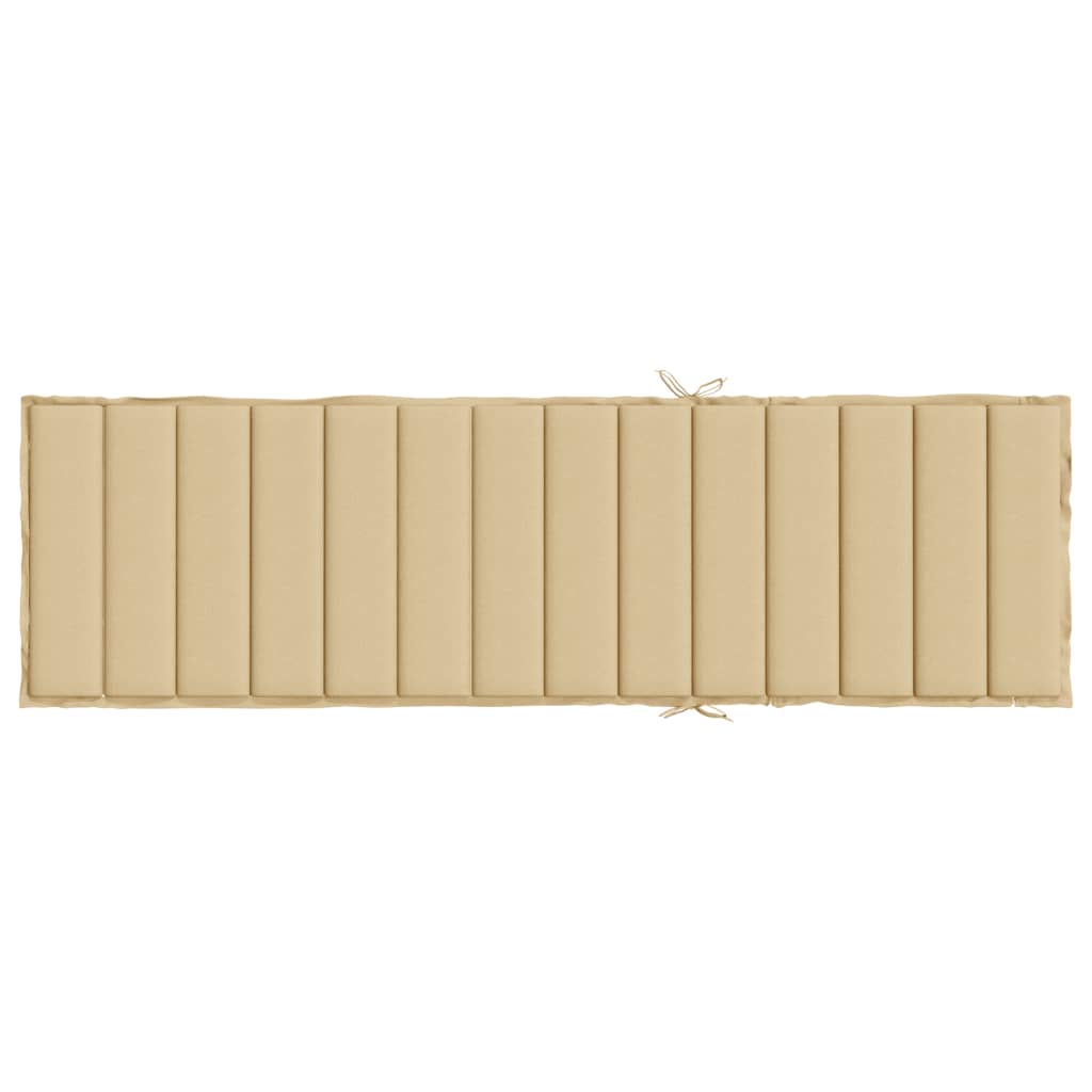 Ligbedkussen 200x50x4 cm stof gemêleerd beige is nu te koop bij PeponiXL, paradijselijk wonen!