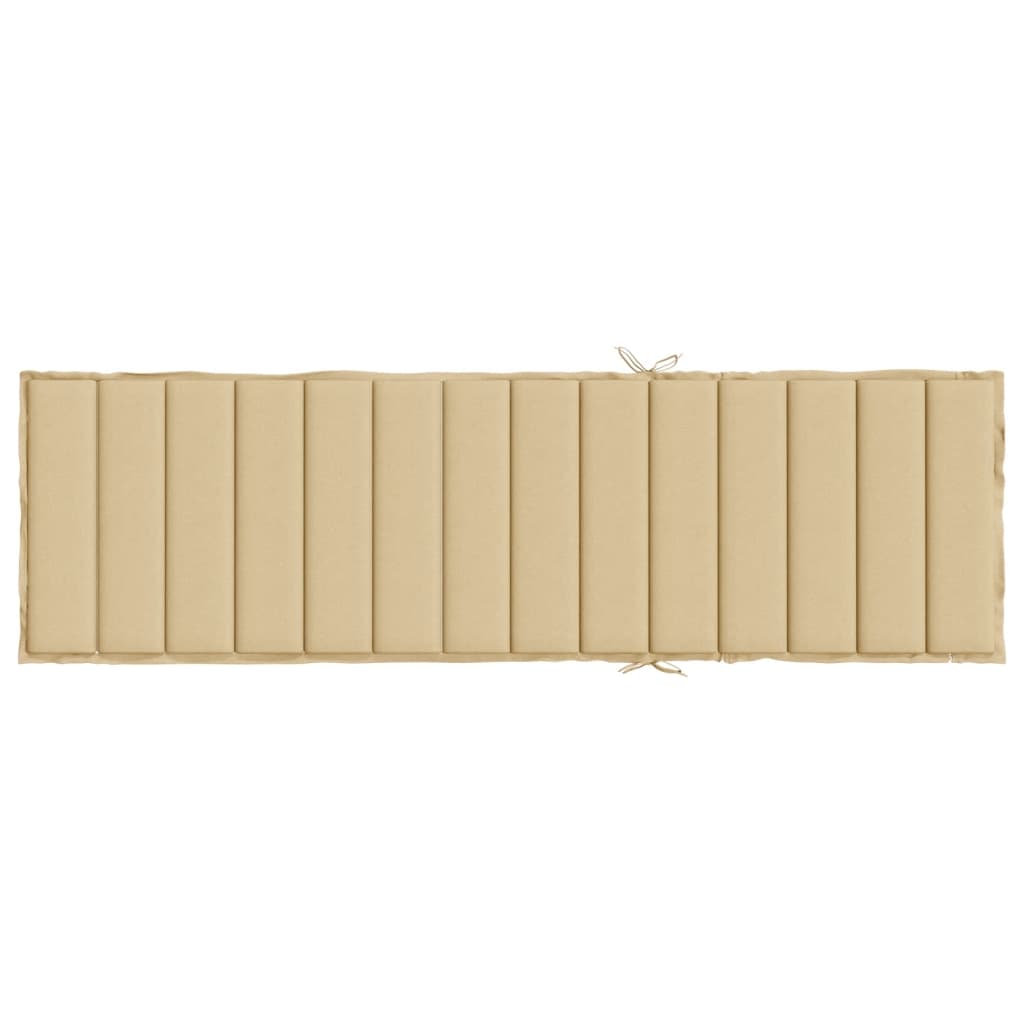 Ligbedkussen 200x60x4 cm stof gemêleerd beige is nu te koop bij PeponiXL, paradijselijk wonen!