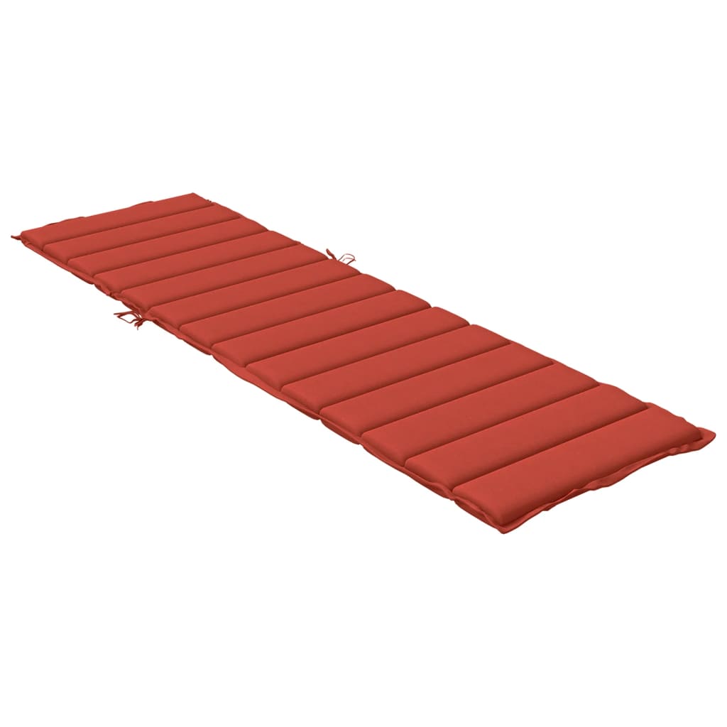 Ligbedkussen 200x60x4 cm stof gemêleerd rood