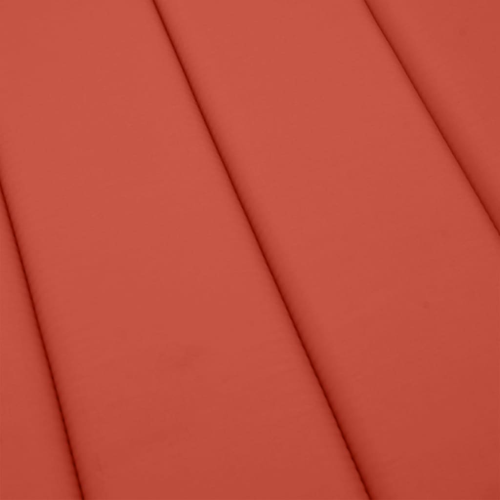 Ligbedkussen 200x60x4 cm stof gemêleerd rood