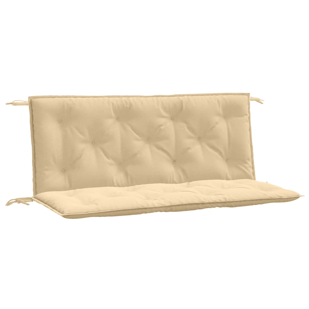 Tuinbankkussens 2 st 120x50x7 cm stof gemêleerd beige is nu te koop bij PeponiXL, paradijselijk wonen!