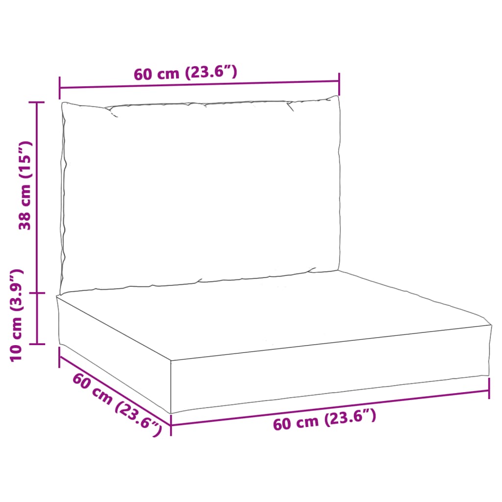 Palletkussens 2 st stof gemêleerd antracietkleurig is nu te koop bij PeponiXL, paradijselijk wonen!