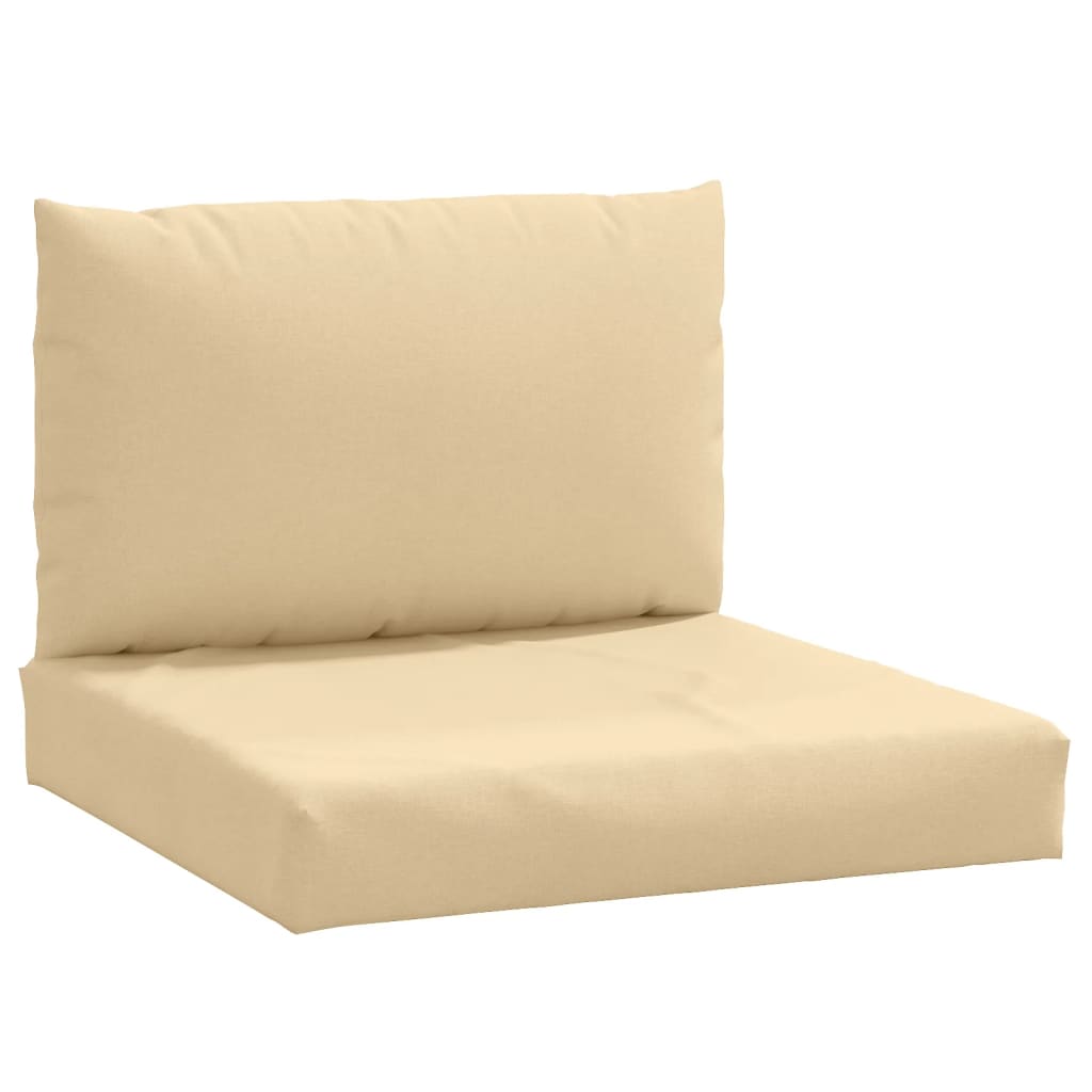 Palletkussens 2 st stof gemêleerd beige is nu te koop bij PeponiXL, paradijselijk wonen!