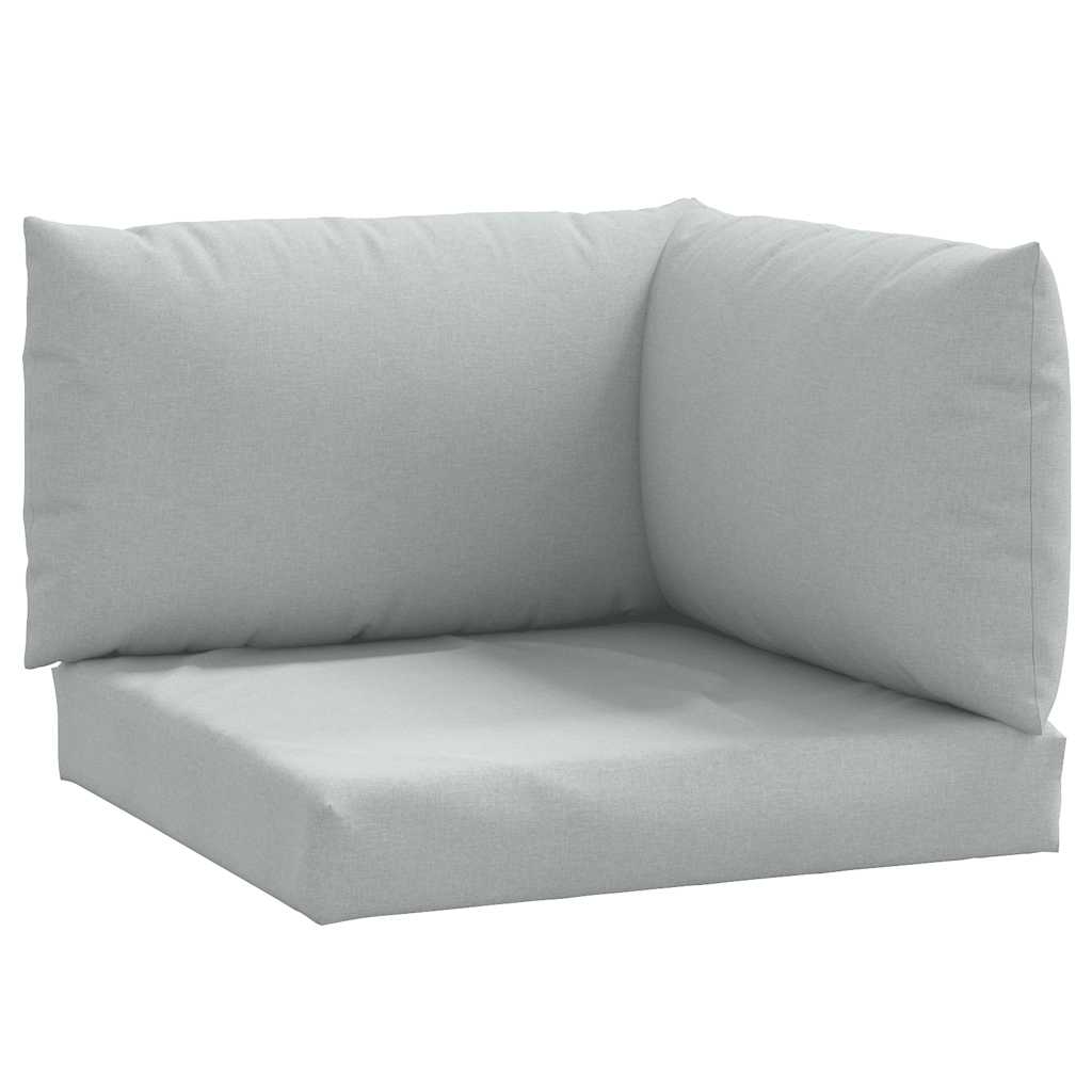 Palletkussens 3 st stof gemêleerd lichtgrijs is nu te koop bij PeponiXL, paradijselijk wonen!
