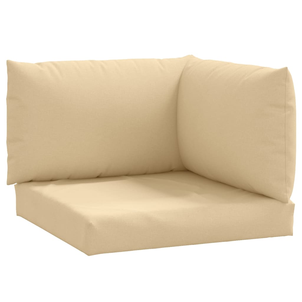 Palletkussens 3 st stof gemêleerd beige is nu te koop bij PeponiXL, paradijselijk wonen!