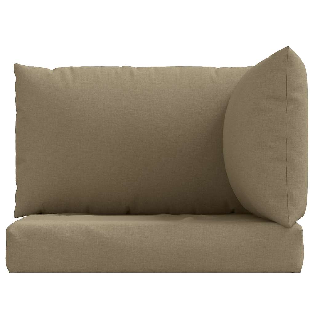 Palletkussens 3 st stof gemêleerd taupe is nu te koop bij PeponiXL, paradijselijk wonen!