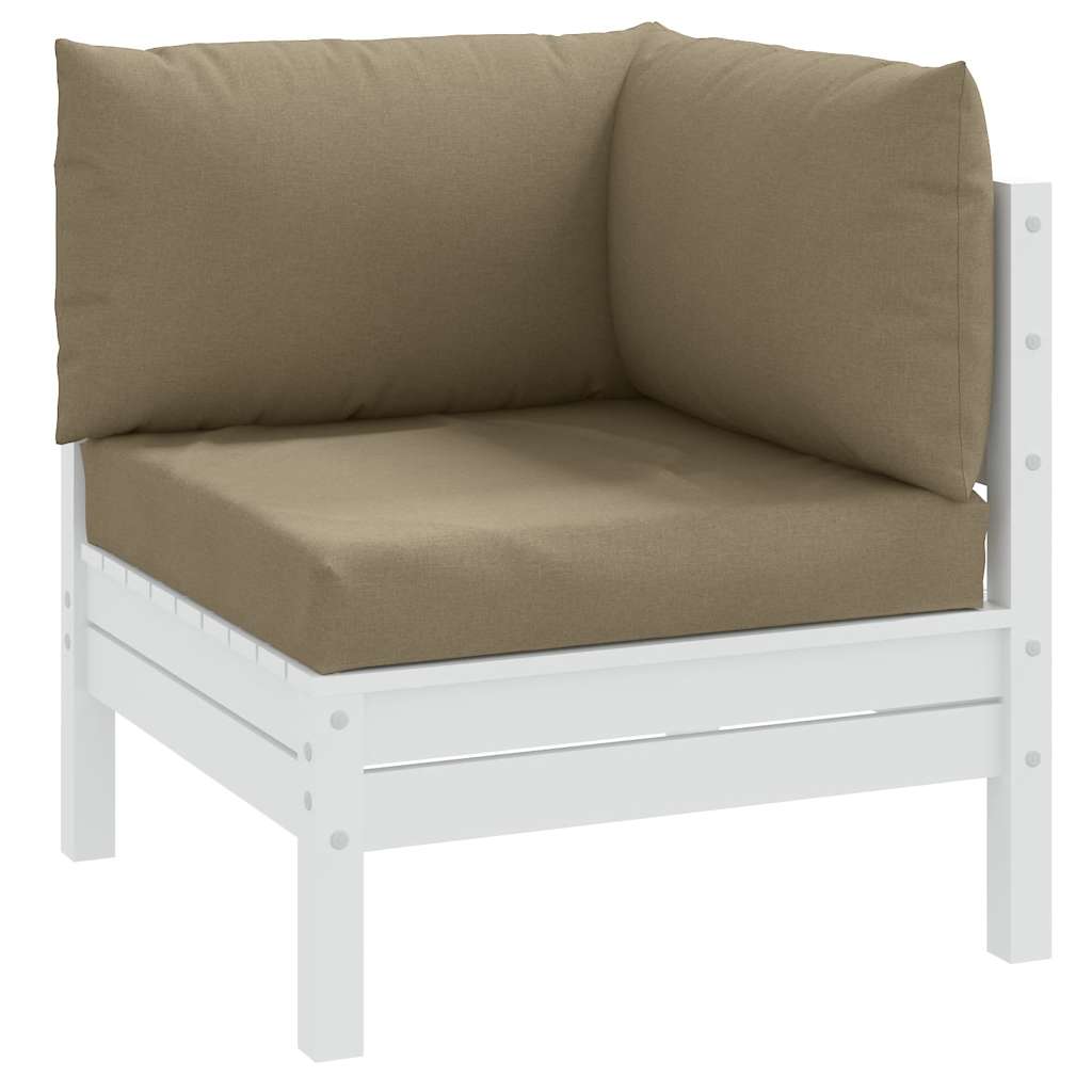 Palletkussens 3 st stof gemêleerd taupe is nu te koop bij PeponiXL, paradijselijk wonen!