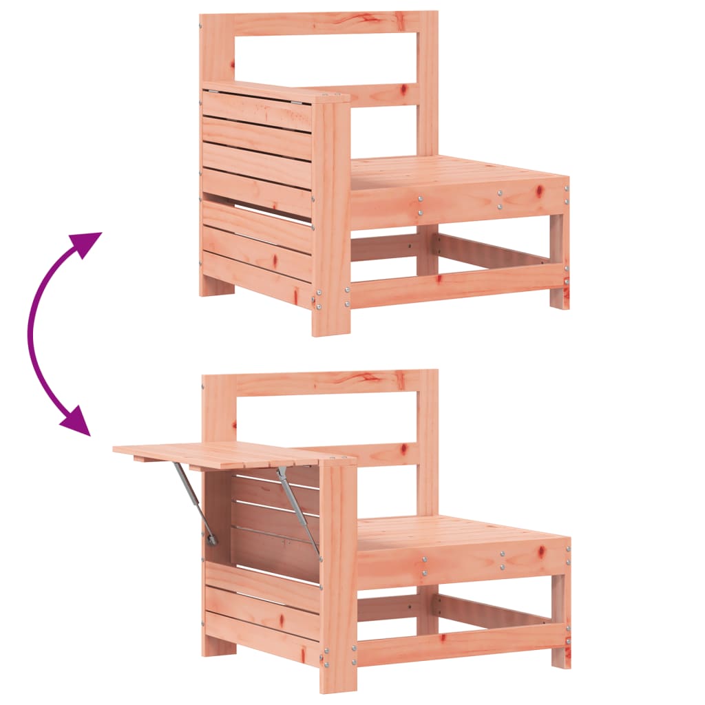 Tuinbank met armleuning en klaptafel massief douglashout is nu te koop bij PeponiXL, paradijselijk wonen!