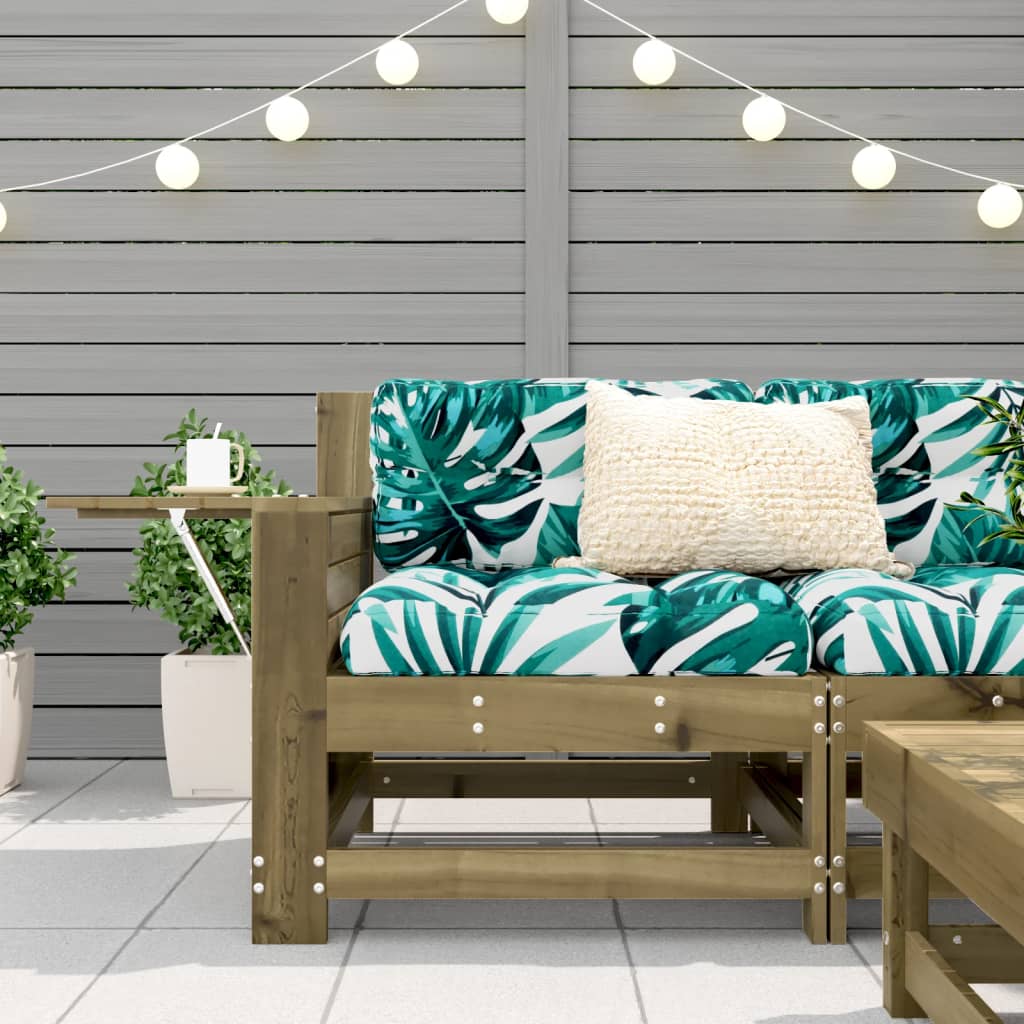 Tuinbank met armleuning en klaptafel geïmpregneerd grenenhout is nu te koop bij PeponiXL, paradijselijk wonen!