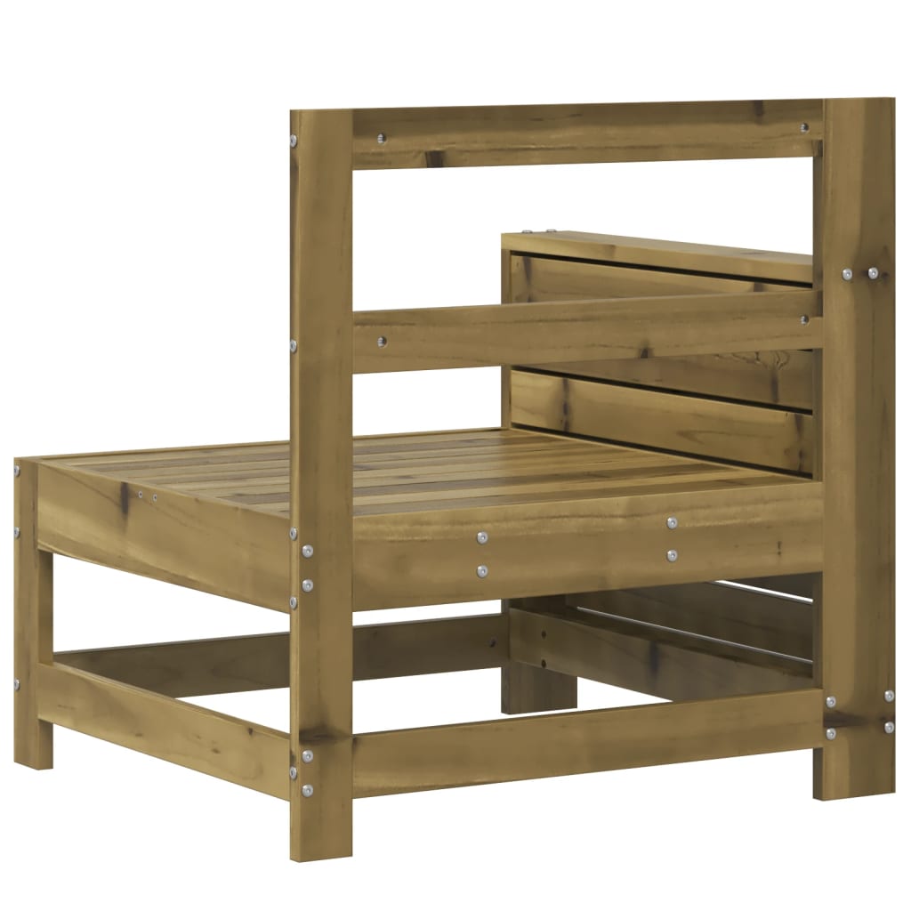 Tuinbank met armleuning en klaptafel geïmpregneerd grenenhout is nu te koop bij PeponiXL, paradijselijk wonen!