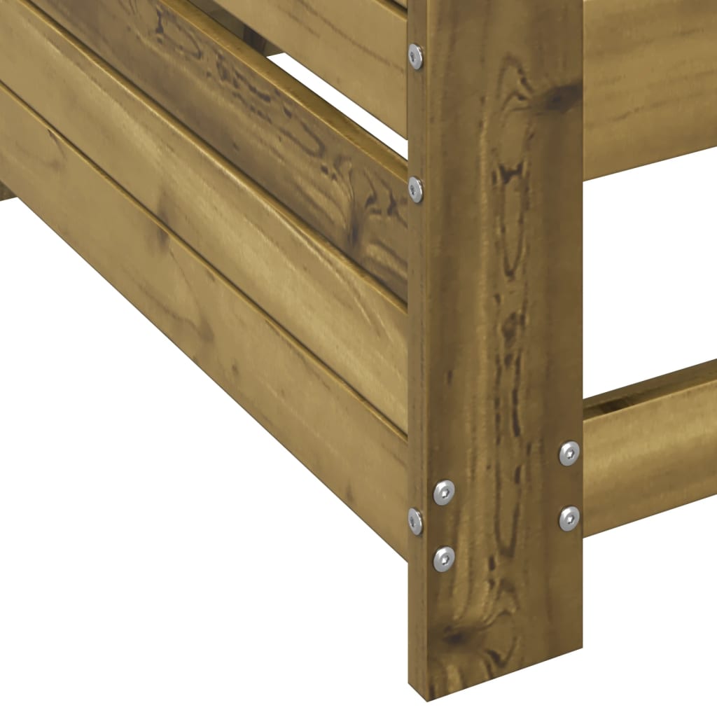 Tuinbank met armleuning en klaptafel geïmpregneerd grenenhout is nu te koop bij PeponiXL, paradijselijk wonen!