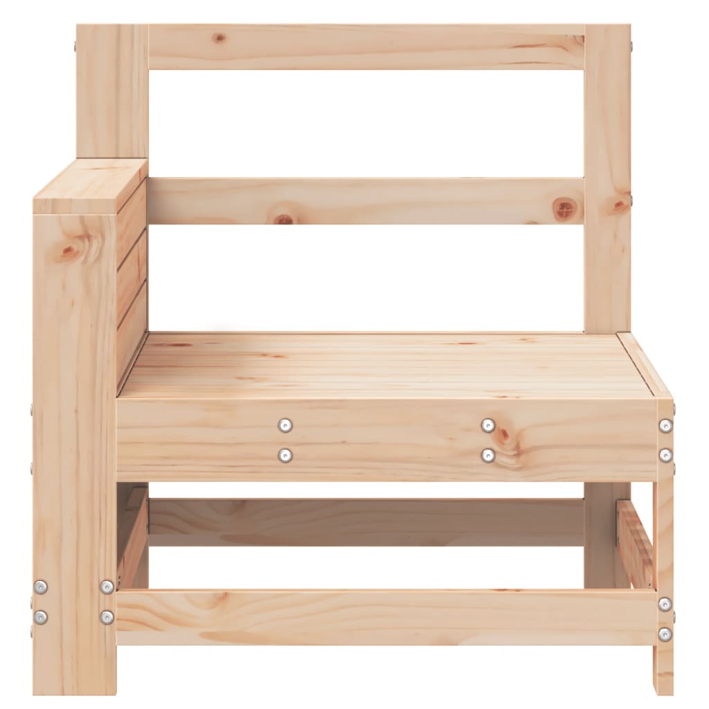 Tuinbank met armleuning 69x62x70,5 cm massief grenenhout is nu te koop bij PeponiXL, paradijselijk wonen!