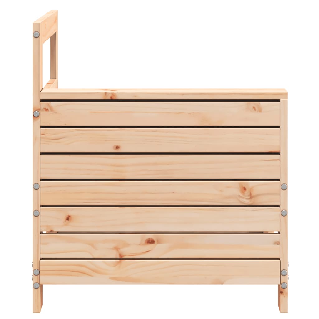 Tuinbank met armleuning 69x62x70,5 cm massief grenenhout is nu te koop bij PeponiXL, paradijselijk wonen!