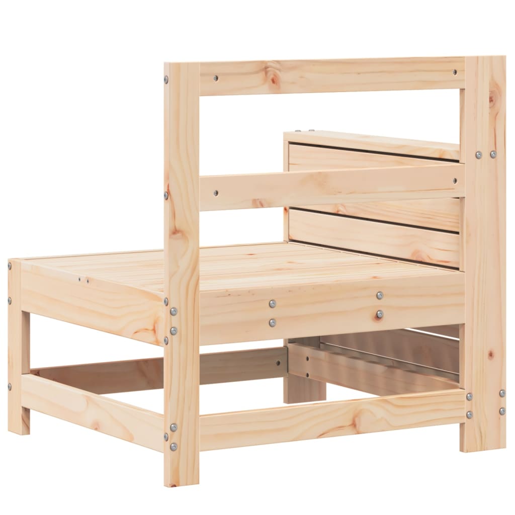 Tuinbank met armleuning 69x62x70,5 cm massief grenenhout is nu te koop bij PeponiXL, paradijselijk wonen!