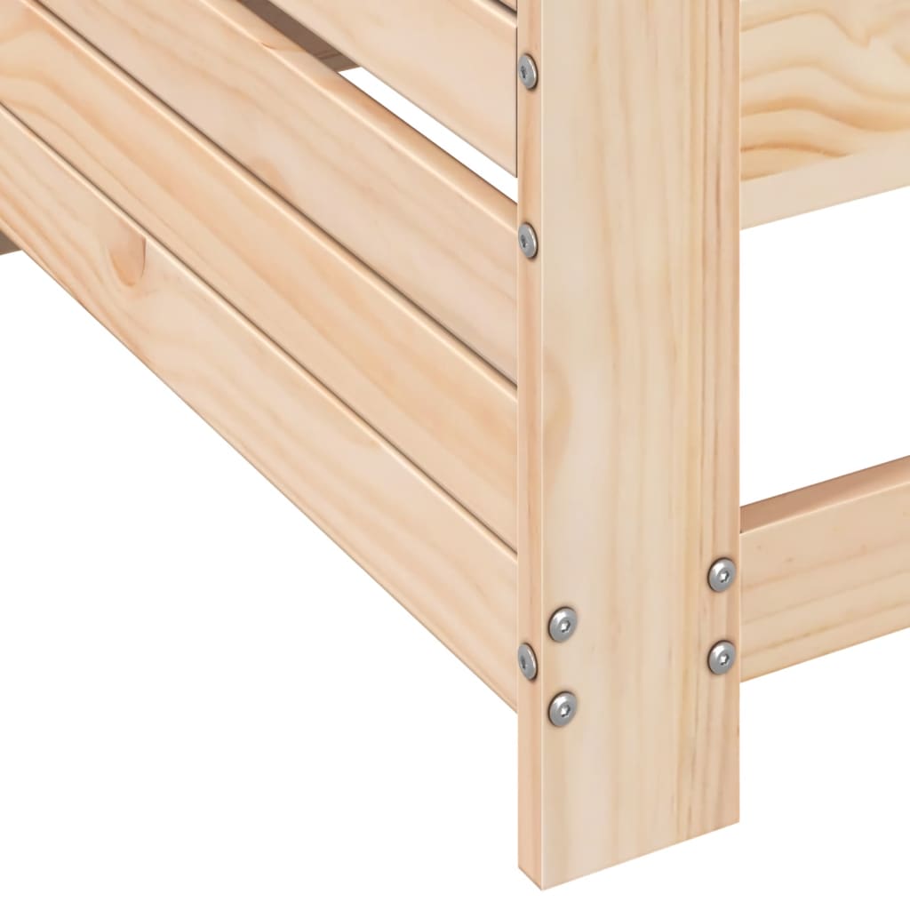 Tuinbank met armleuning 69x62x70,5 cm massief grenenhout is nu te koop bij PeponiXL, paradijselijk wonen!