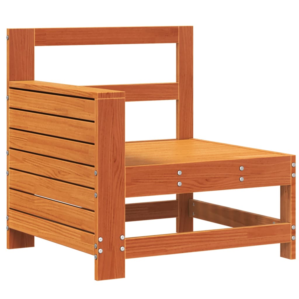 Tuinbank met armleuning 69x62x70,5 cm grenenhout wasbruin is nu te koop bij PeponiXL, paradijselijk wonen!