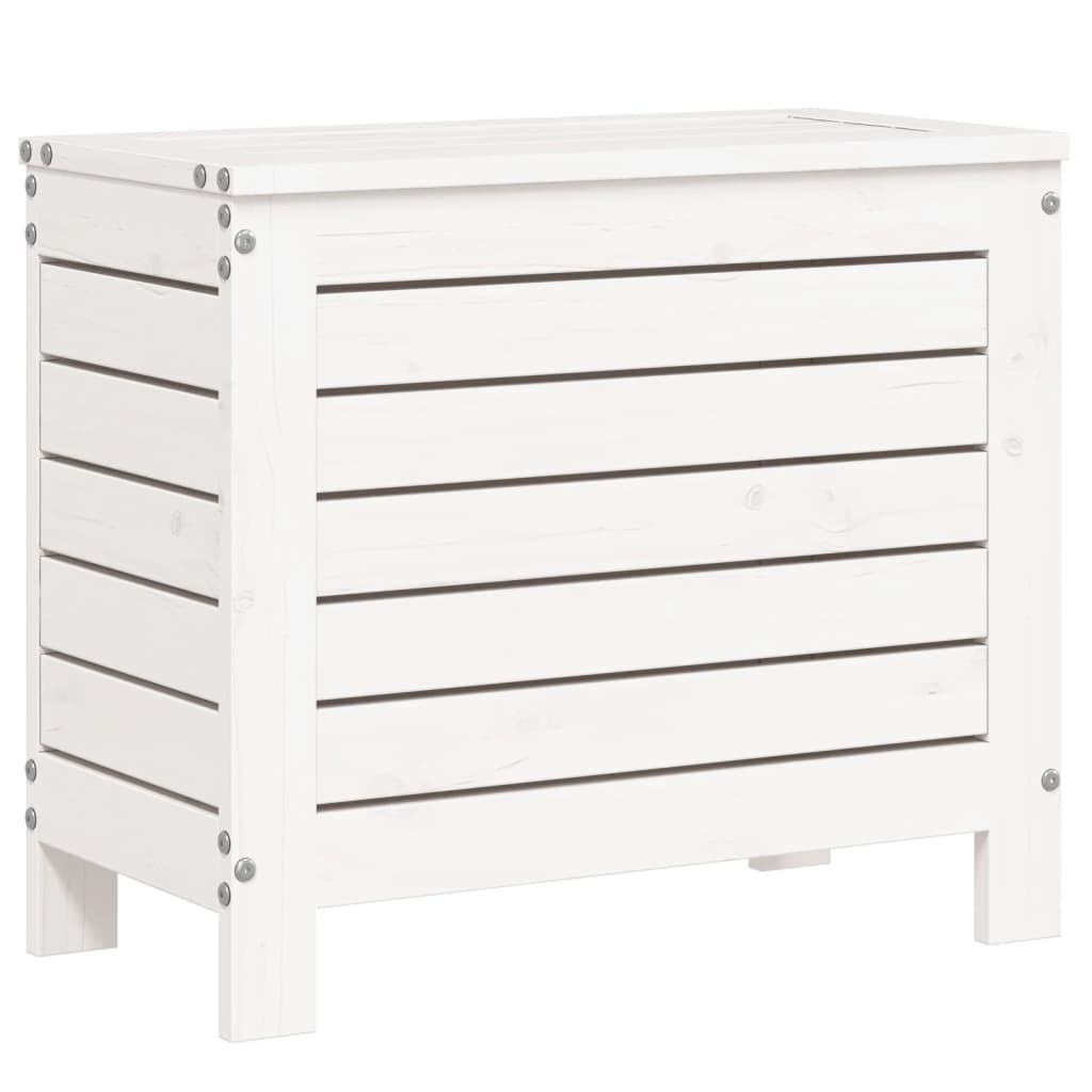 Tuinvoetenbank 62x31,5x52 cm massief grenenhout wit is nu te koop bij PeponiXL, paradijselijk wonen!