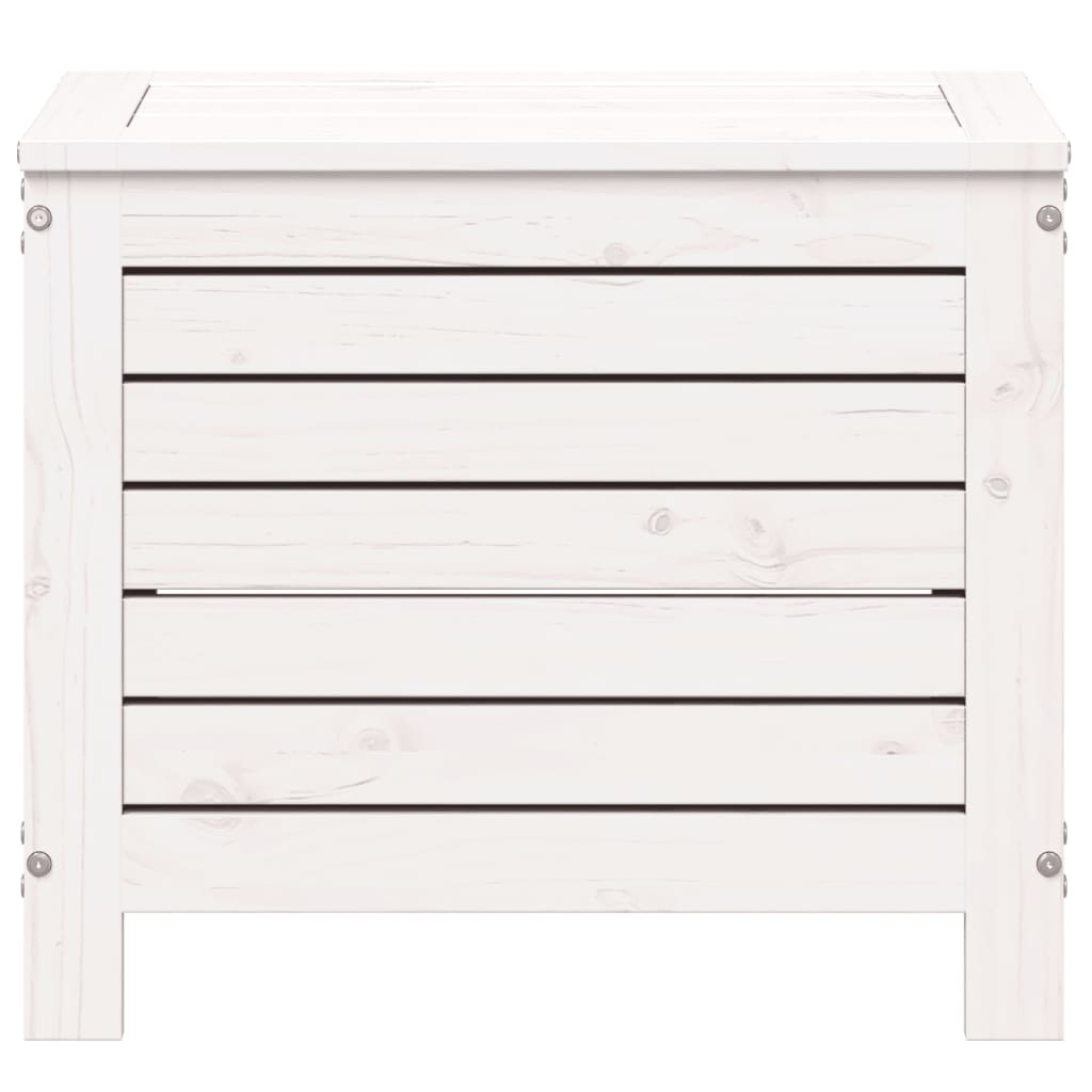 Tuinvoetenbank 62x31,5x52 cm massief grenenhout wit is nu te koop bij PeponiXL, paradijselijk wonen!