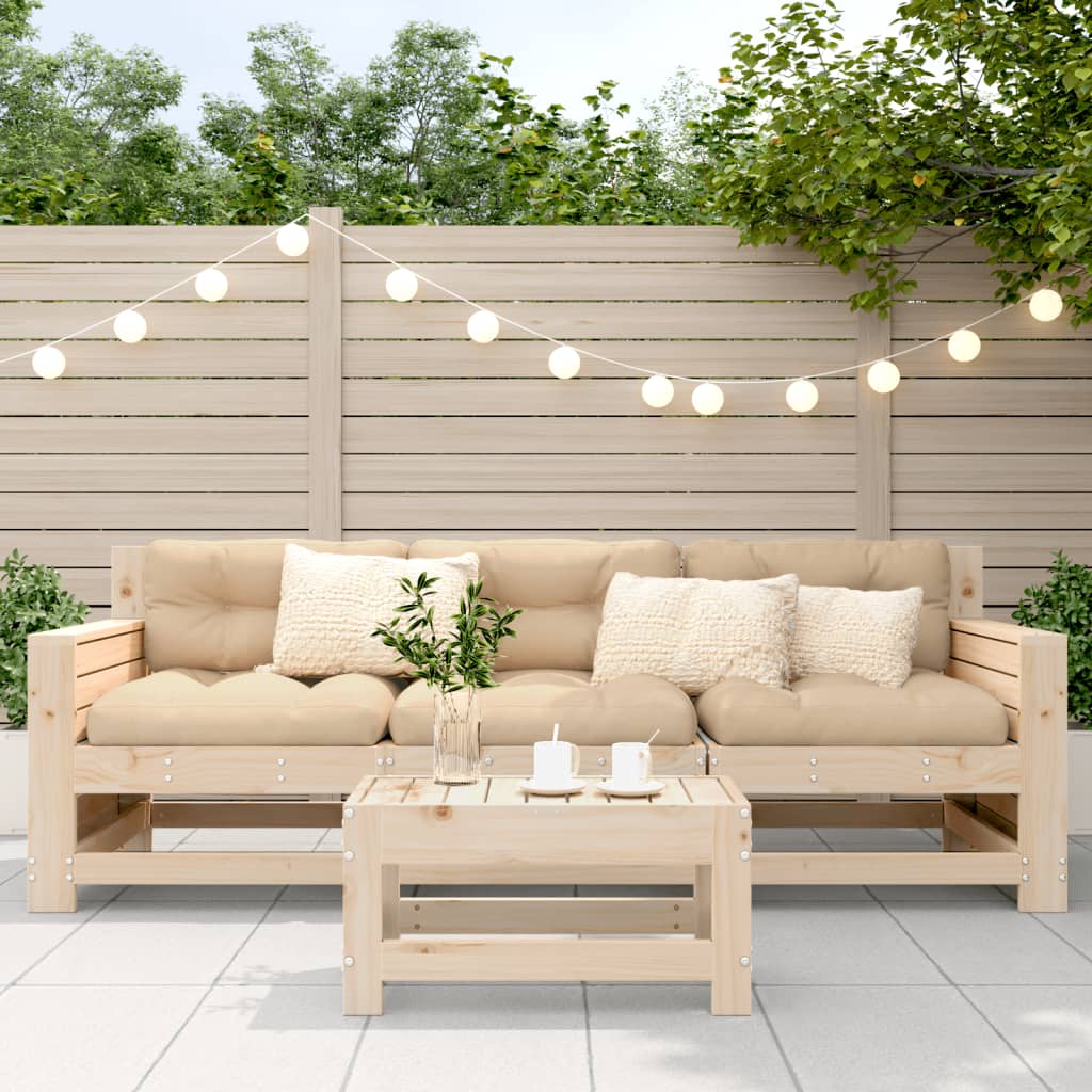 Tuinvoetenbank 62x30x32 cm massief grenenhout is nu te koop bij PeponiXL, paradijselijk wonen!