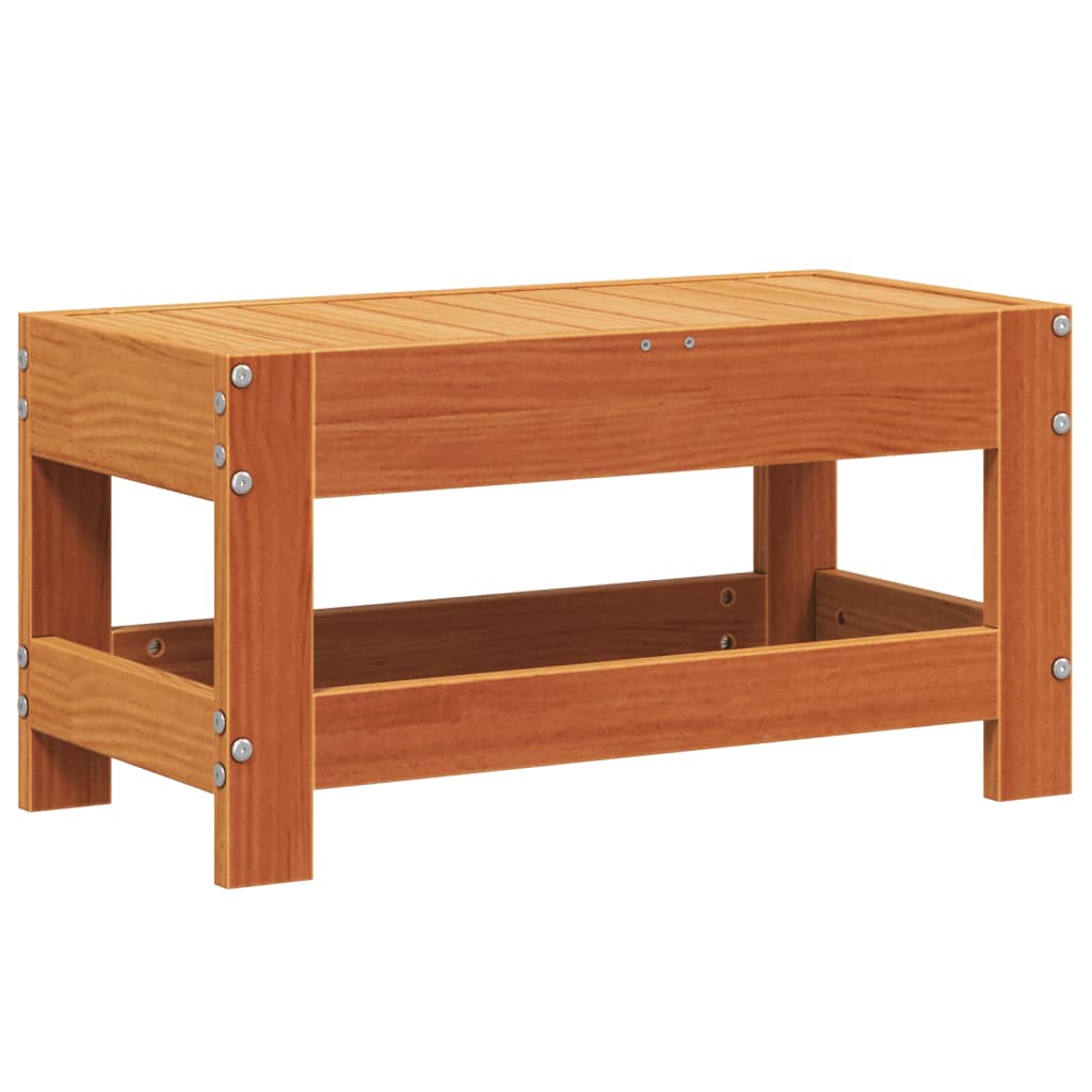 Tuinvoetenbank 62x30x32 cm massief grenenhout wasbruin is nu te koop bij PeponiXL, paradijselijk wonen!
